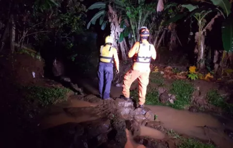 Un desaparecido y deslizamientos de tierra en Panamá Oeste