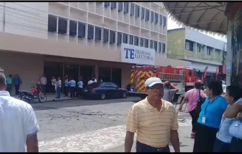 Desalojan edificio del Tribunal Electoral​ en David por conato de incendio