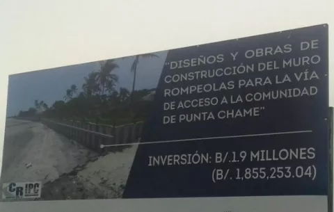 Adjudican diseño y construcción de rompeolas para Punta Chame