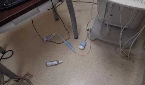 Vandalismo en el hospital de Las Tablas