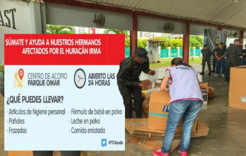 Donaciones para damnificados por huracán Irma serán recibidas en el Parque Omar