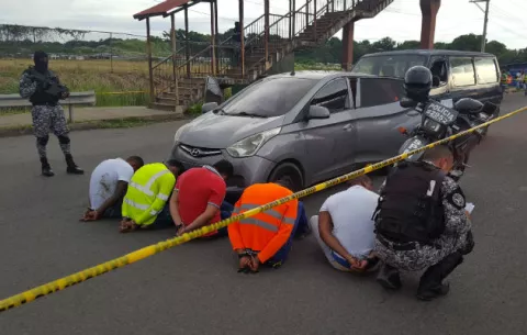 Sujetos son capturados luego de robar planilla en Cristóbal en Colón