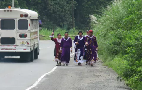 Devotos del Cristo Negro de Portobelo renuevan su fe en caminata 