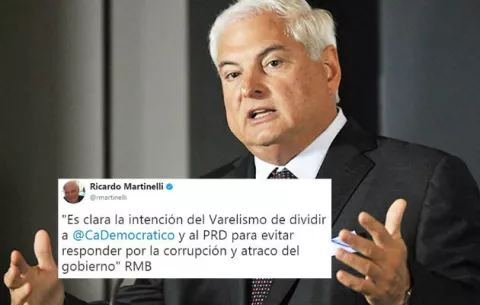 Varela intenta dividir a partidos opositores, denuncia Martinelli