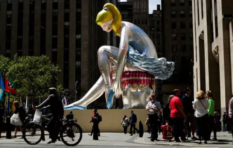 Snapchat sitúa obras de Koons por todo el mundo gracias a la realidad aumentada