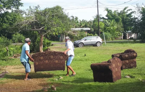 Trece residencias afectadas por fuertes lluvias en La Pintada