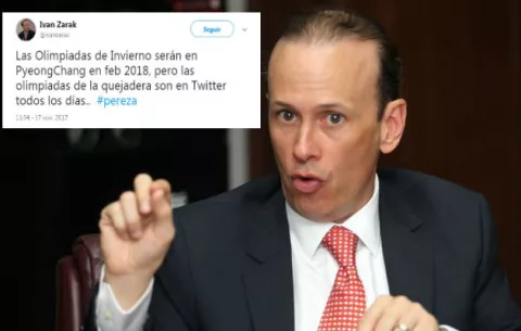Viceministro Zarak envía a 'olimpiada de la quejadera' a críticos de Twitter