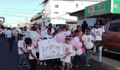 Chorreranos pidieron un alto a la violencia por crimen de Cristanys