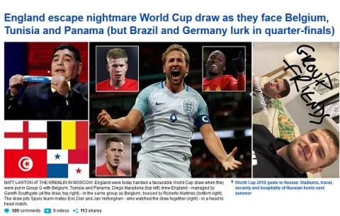 Prensa inglesa ya da por ganado el partido contra Panamá 
