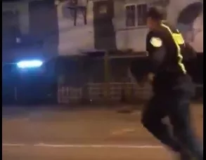 Se registra balacera en Vía España