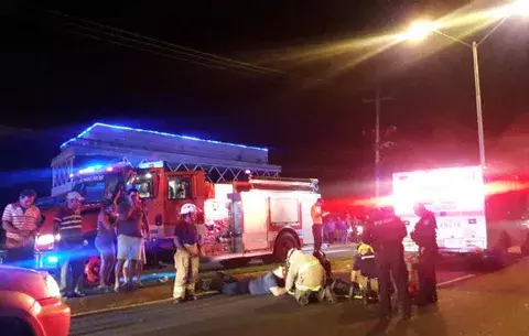 Lo atropellan a 30 metros del puente peatonal en La Villa de Los Santos