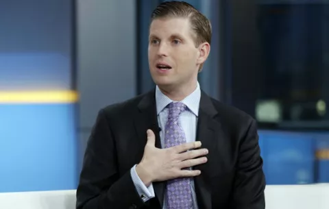 Eric Trump defiende a su padre y niega que sea un racista