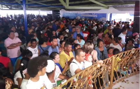 Tradicional amanecida con lluvia en Los Uveros de Penonomé