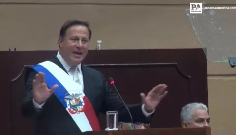 [VIDEO] Lo que no se vio durante el discurso del presidente Varela
