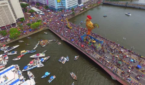 Dos grandes comparsas divierten a millones de personas en Brasil