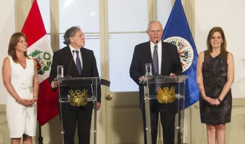 Ministra: Maduro no puede entrar ni al suelo ni al cielo de Perú