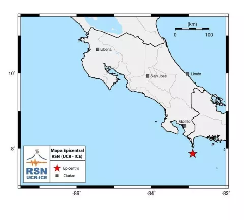 Costa Rica y Panamá son estremecidos por un sismo de 5.2 grados en la escala de Richter