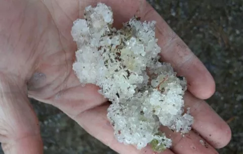 ¡Sorprendidos! Cae granizo en Cerro Punta