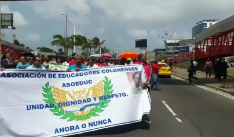 Más protestas se efectuaron ayer en Colón