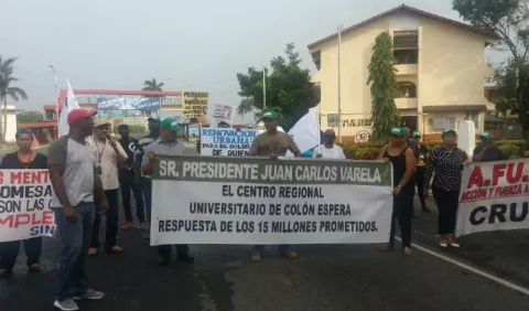 Dirigentes de paro en Colón piden un diálogo abierto y público