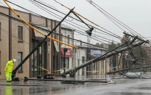Poderosa tormenta azota la costa del Atlántico de Estados Unidos 