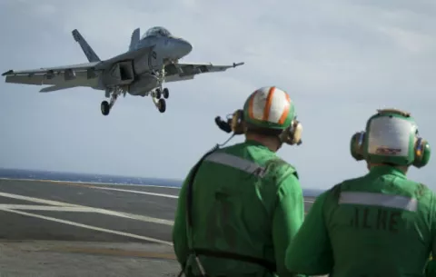 Un caza F/A-18 Super Hornet se estrelló en Cayo Hueso, Florida