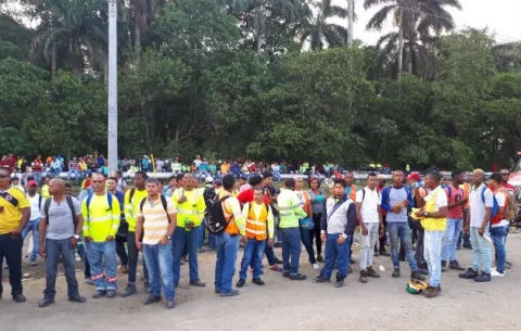 Obreros de proyecto Costa Norte en Colón paralizan trabajos y apoyarán huelga