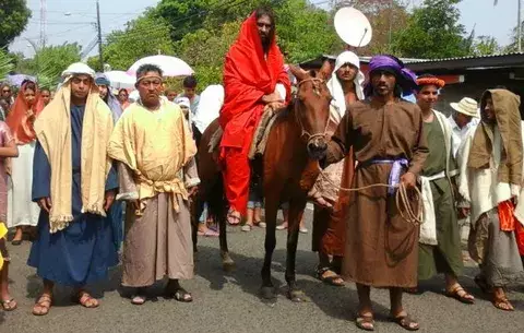 Inician actividades de celebración de la Semana Santa en Río de Jesús
