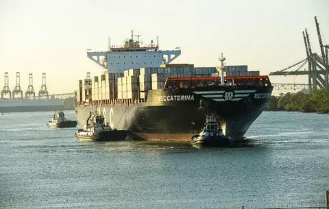 MSC Caterina, el buque tres mil en transitar por el Canal Ampliado