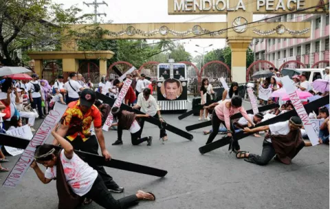 Despliegan ejército de policías para ritos de Semana Santa en Filipinas