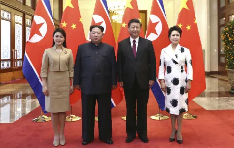 El líder norcoreano Kim Jong-un se reunió con el presidente de China  Xi Jinping