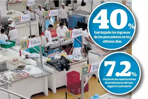 Pesca baja 50% por  clima;  precios podrían dispararse  