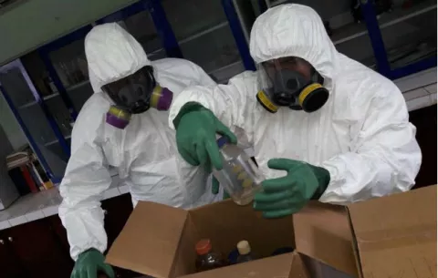Sinaproc inspecciona laboratorio del colegio Stella Sierra en Arraiján 
