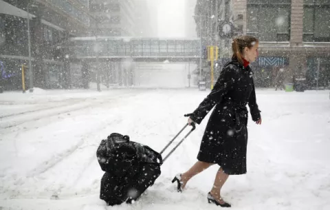 Tres muertos por fuertes nevadas en el centro norte de EE.UU.