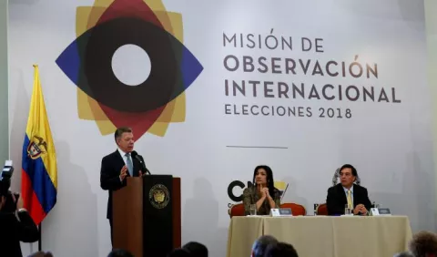 Colombia espera comicios transparentes
