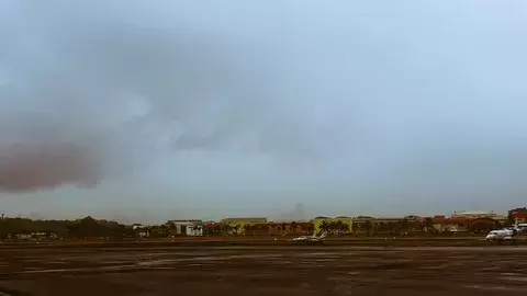 Tormenta obliga a suspender los vuelos en el Marcos A. Gelabert 