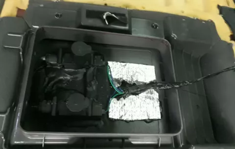 Senafront retiene un auto con doble fondo en Chiriquí