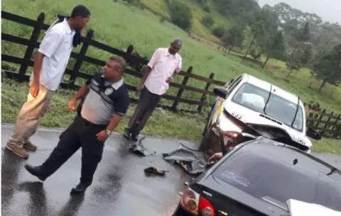 Nueve personas heridas en aparatoso accidente en María Chiquita de Colón