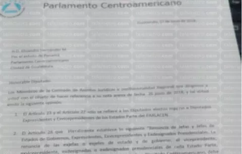 Raful: Martinelli ya no es diputado del Parlacen; el pleno recibe su renuncia
