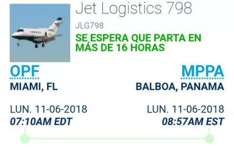 Verificación de vuelo privado de Miami a Panamá intensifica rumores de traslado de Martinelli