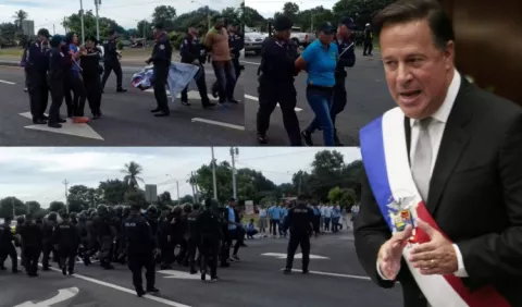 Represión  contradice discurso  presidencial