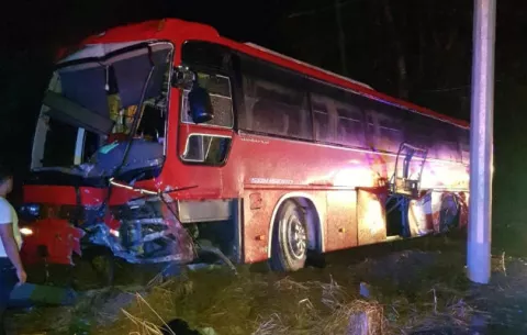 Dos heridos por accidente de bus de la ruta Soná-Panamá