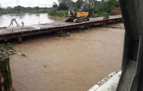 Temor en la población por la crecida del río Sixaola