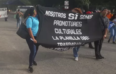 Protestan en Colón los funcionarios del INAC y defensores de la cultura