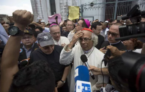Población de Masaya se solidariza con obispos nicaragüenses por agresión