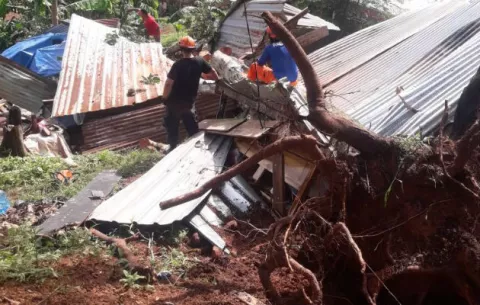 Varias viviendas dañadas en Panamá Oeste por fuertes vientos y la caída de árboles 