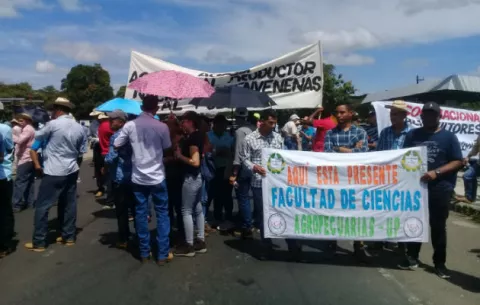 Productores azuerences anuncian jornada de protestas 