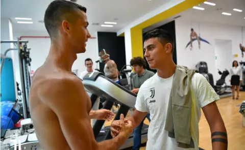  Ronaldo en su primer día de entrenamiento con la Juventus