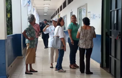 Movilización de CD en Herrera y Colón para elegir canditado a la presidencia 