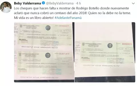 Sobrino de diputado 'Beby' Valderrama devuelve los cheques a la Asamblea Nacional